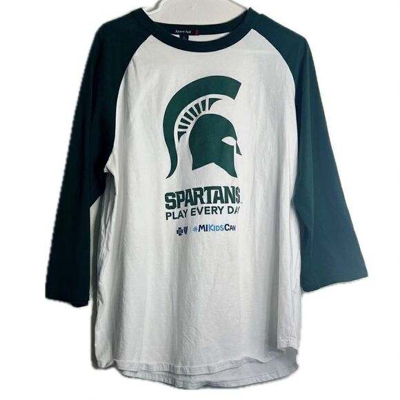 Michigan Spartans Rest primary tea. Adult size medium. Long sleeve. - Picture 1 of 6